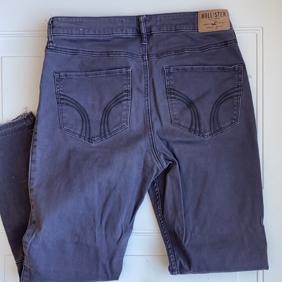 Hollister Moto Style Skinny Jeans Purple 7 - Picture 4 of 4